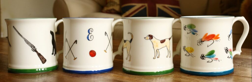 personalised china mugs sporting