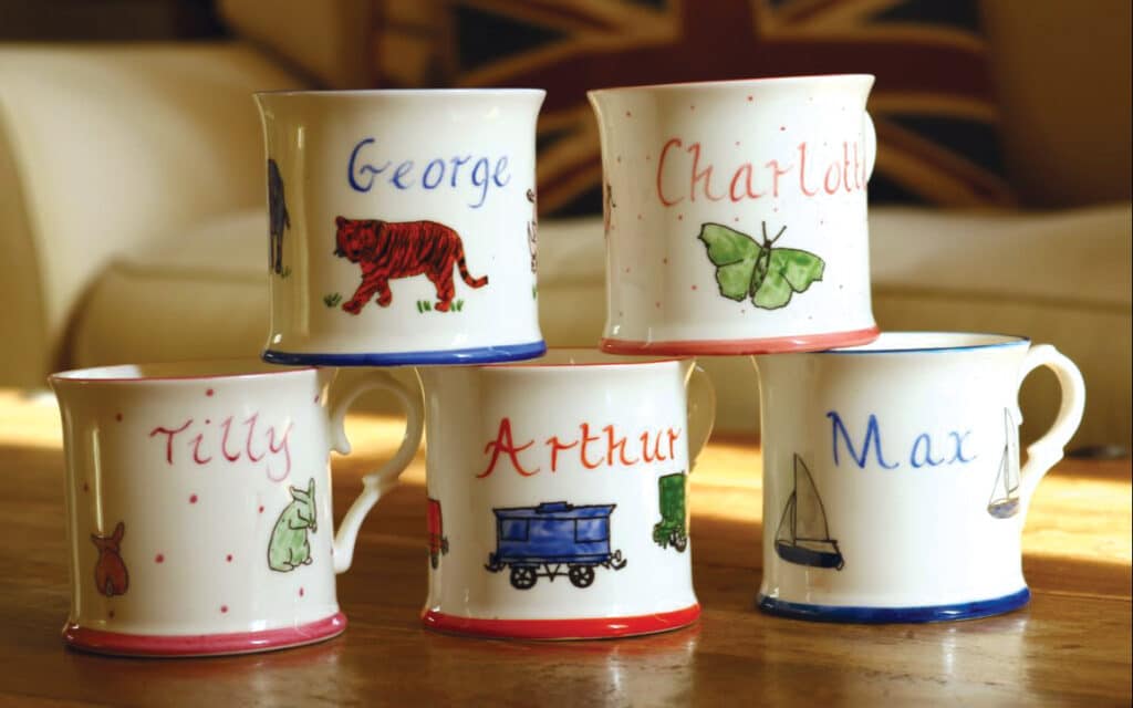 named individual mugs